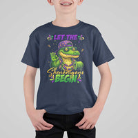 Let The Shenanigans Begin Mardi Gras 67 Meme T Shirt For Kid Funny Alligator Mardigator Six Seven