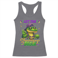 Let The Shenanigans Begin Mardi Gras 67 Meme Racerback Tank Top Funny Alligator Mardigator Six Seven