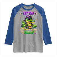 Let The Shenanigans Begin Mardi Gras 67 Meme Raglan Shirt Funny Alligator Mardigator Six Seven