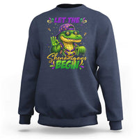 Let The Shenanigans Begin Mardi Gras 67 Meme Sweatshirt Funny Alligator Mardigator Six Seven