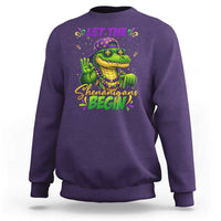 Let The Shenanigans Begin Mardi Gras 67 Meme Sweatshirt Funny Alligator Mardigator Six Seven