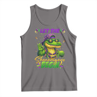Let The Shenanigans Begin Mardi Gras 67 Meme Tank Top Funny Alligator Mardigator Six Seven