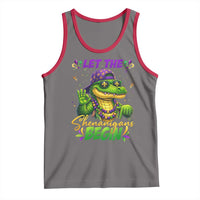 Let The Shenanigans Begin Mardi Gras 67 Meme Tank Top Funny Alligator Mardigator Six Seven
