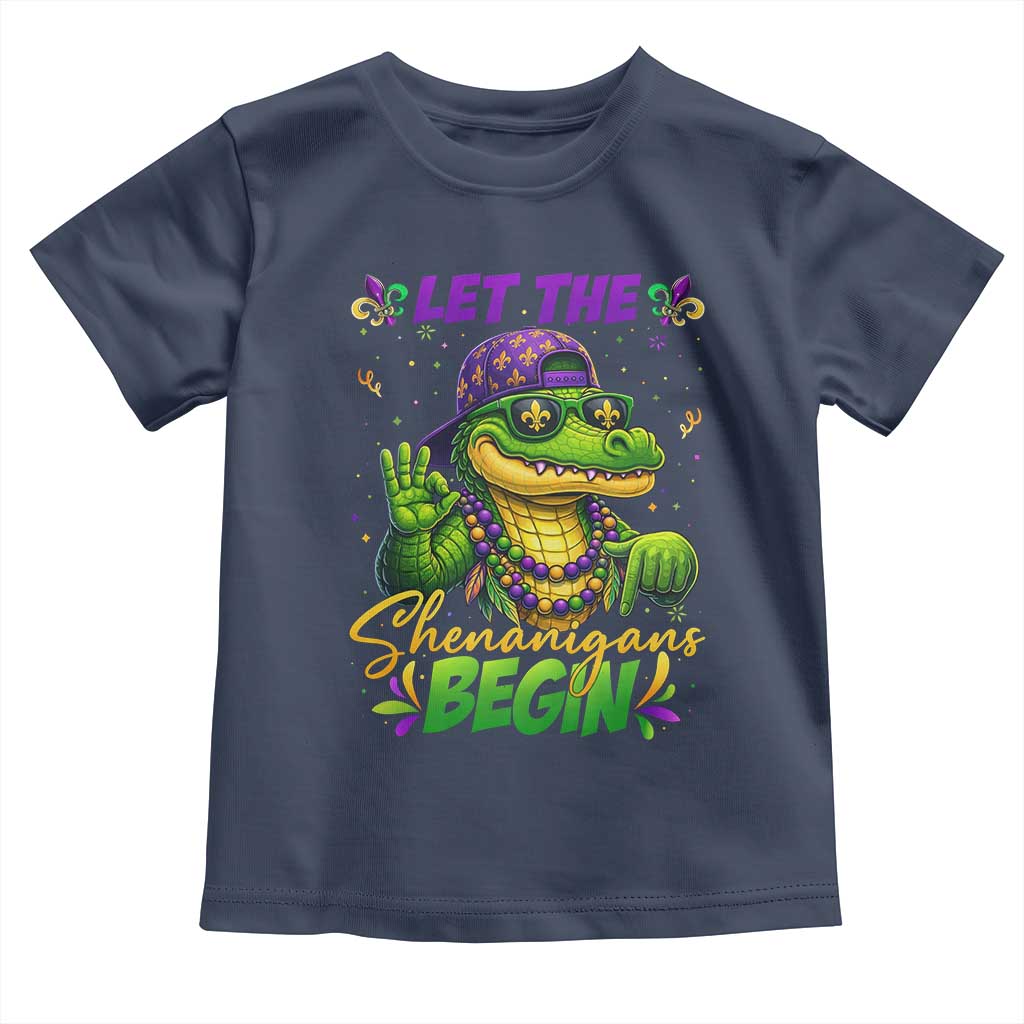 Let The Shenanigans Begin Mardi Gras 67 Meme Toddler T Shirt Funny Alligator Mardigator Six Seven