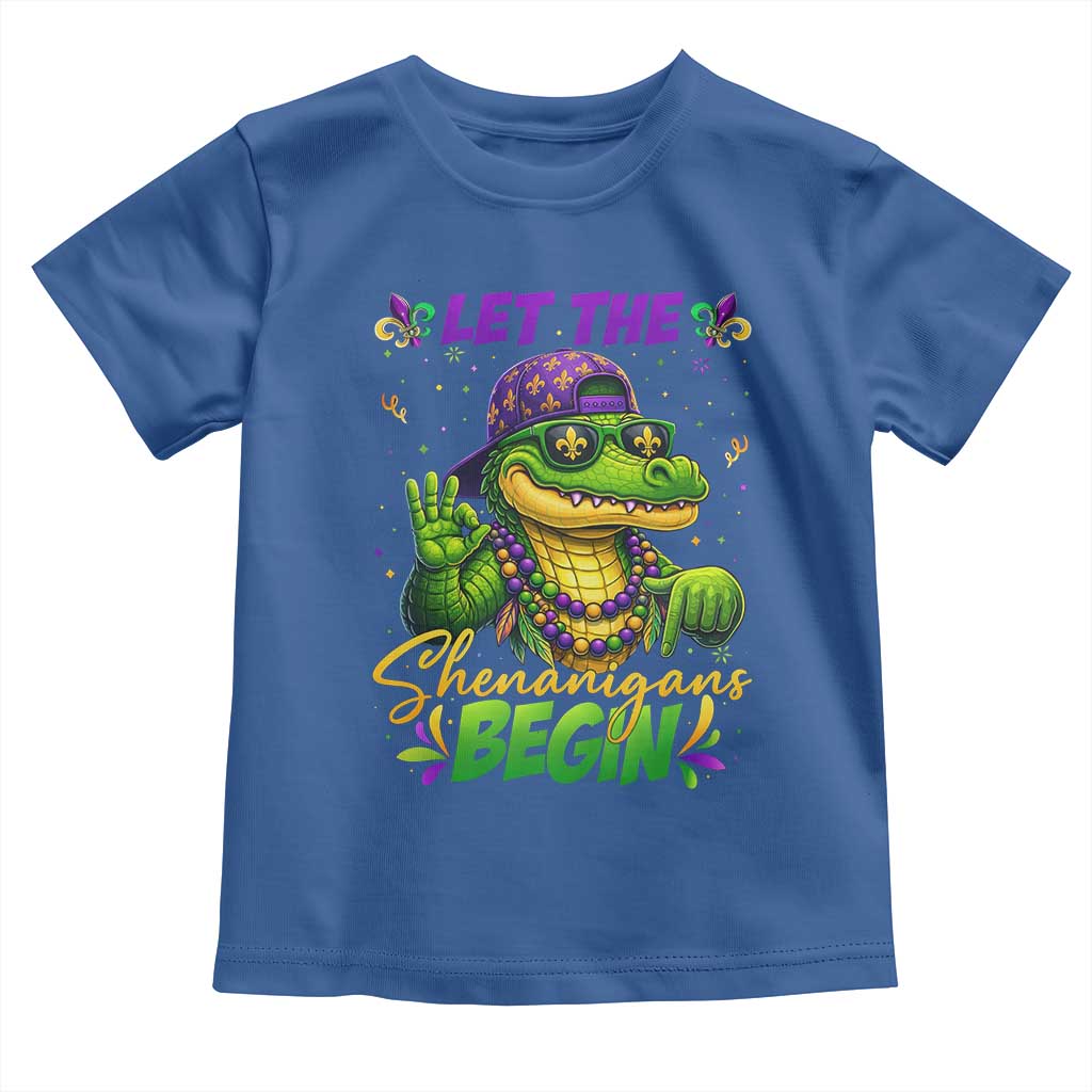 Let The Shenanigans Begin Mardi Gras 67 Meme Toddler T Shirt Funny Alligator Mardigator Six Seven