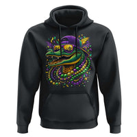 Mardigator Mardi Gras Alligator Carnival Beads Hoodie