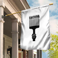 Afro Pick Comb Strong Black Power Fist Garden Flag