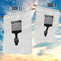 Afro Pick Comb Strong Black Power Fist Garden Flag
