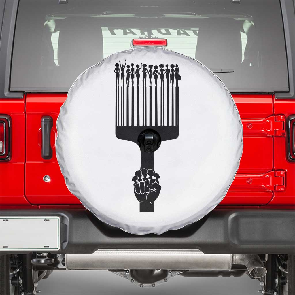 Afro Pick Comb Strong Black Power Fist Spare Tire Cover