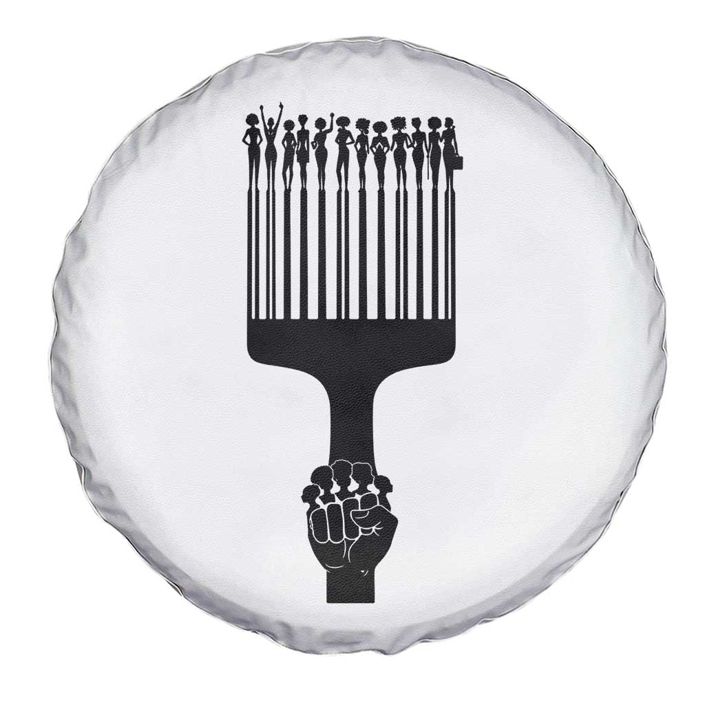 Afro Pick Comb Strong Black Power Fist Spare Tire Cover