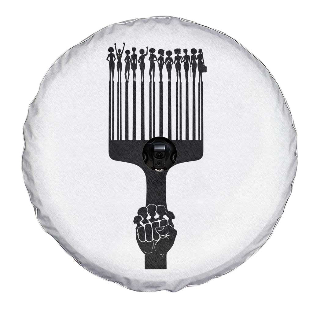 Afro Pick Comb Strong Black Power Fist Spare Tire Cover
