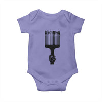 Afro Pick Comb Strong Black Power Fist Baby Onesie