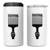 Afro Pick Comb Strong Black Power Fist 4 in 1 Can Cooler Tumbler