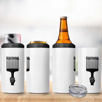 Afro Pick Comb Strong Black Power Fist 4 in 1 Can Cooler Tumbler
