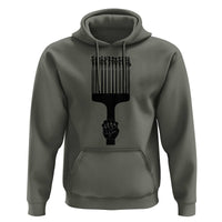 Afro Pick Comb Strong Black Power Fist Hoodie