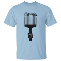 Afro Pick Comb Strong Black Power Fist T Shirt