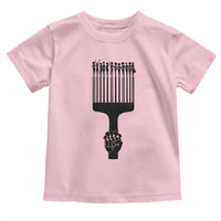 Afro Pick Comb Strong Black Power Fist Toddler T Shirt