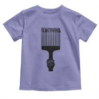 Afro Pick Comb Strong Black Power Fist Toddler T Shirt