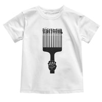 Afro Pick Comb Strong Black Power Fist Toddler T Shirt
