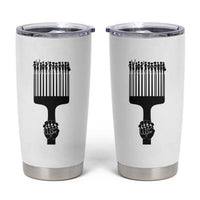 Afro Pick Comb Strong Black Power Fist Tumbler Cup