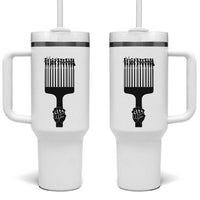 Afro Pick Comb Strong Black Power Fist Tumbler With Handle