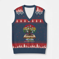 Celebrating 100 Years Of Black History Honoring The Past Inspiring The Future V-Neck Knit Sweater Vest Black Leaders