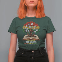 Celebrating 100 Years Of Black History Honoring The Past Inspiring The Future T Shirt For Women Black Leaders
