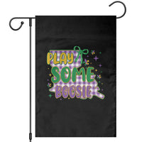 Play Some Boosie Mardi Gras Garden Flag Funny Fat Tuesday Coquette Louisiana Carnival