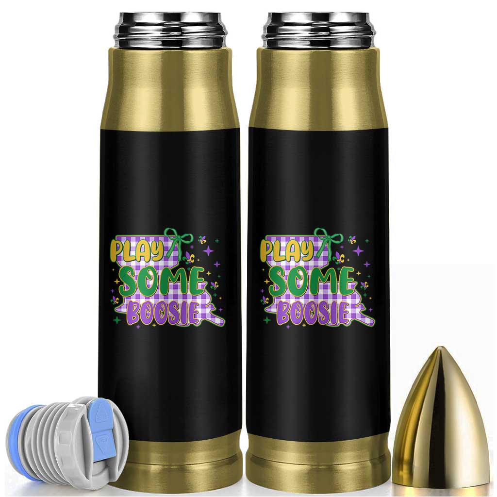 Play Some Boosie Mardi Gras Bullet Tumbler Funny Fat Tuesday Coquette Louisiana Carnival