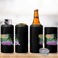 Play Some Boosie Mardi Gras 4 in 1 Can Cooler Tumbler Funny Fat Tuesday Coquette Louisiana Carnival