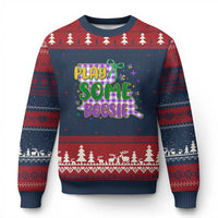 Play Some Boosie Mardi Gras Ugly Christmas Sweater Funny Fat Tuesday Coquette Louisiana Carnival