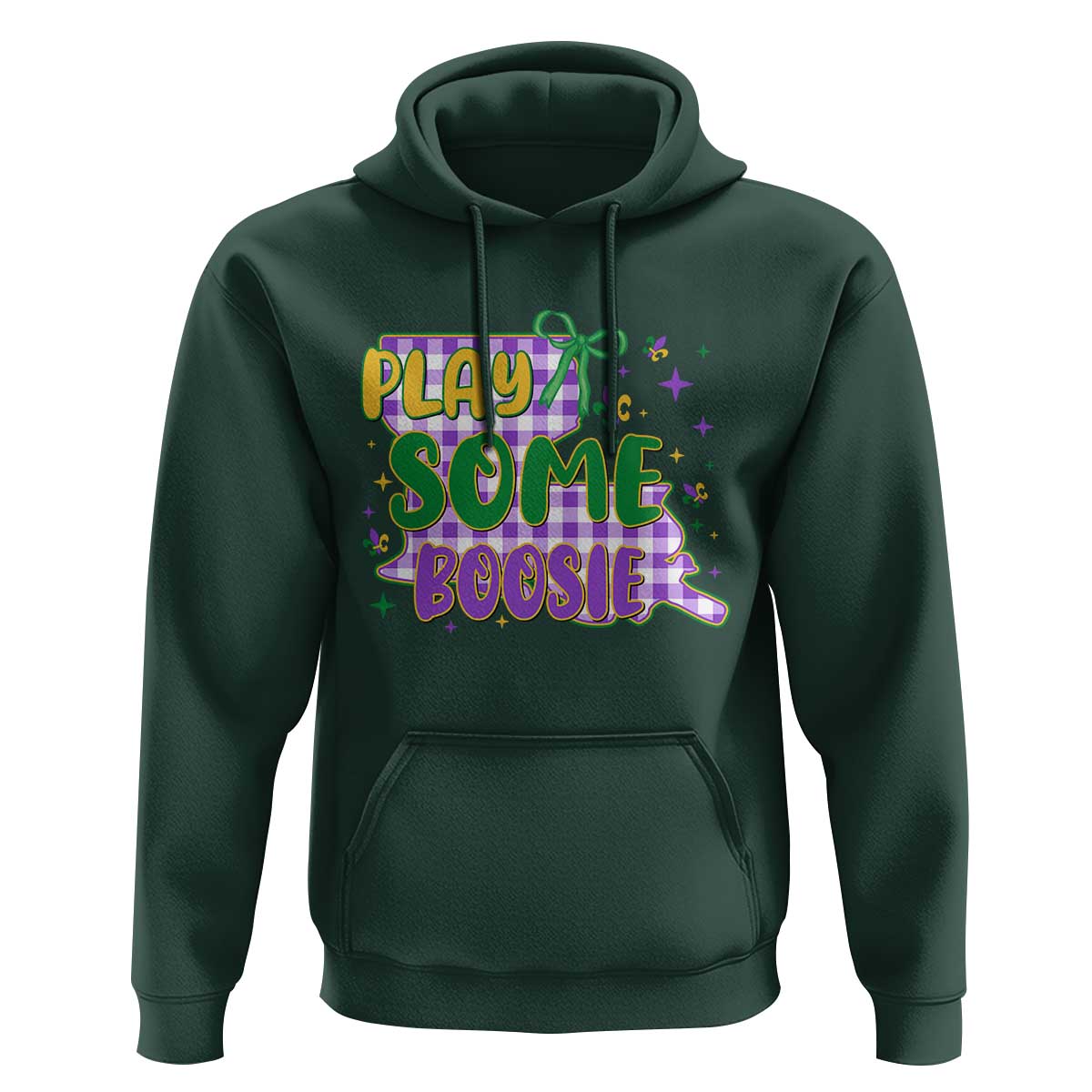 Play Some Boosie Mardi Gras Hoodie Funny Fat Tuesday Coquette Louisiana Carnival