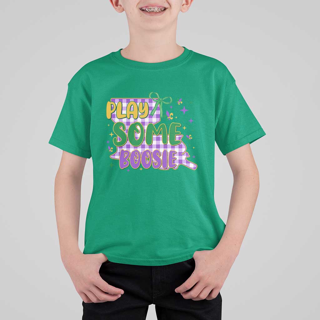 Play Some Boosie Mardi Gras T Shirt For Kid Funny Fat Tuesday Coquette Louisiana Carnival