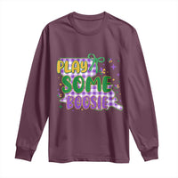 Play Some Boosie Mardi Gras Long Sleeve Shirt Funny Fat Tuesday Coquette Louisiana Carnival