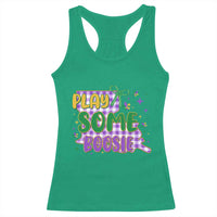Play Some Boosie Mardi Gras Racerback Tank Top Funny Fat Tuesday Coquette Louisiana Carnival
