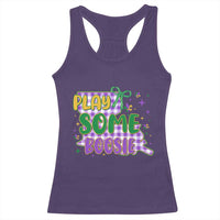 Play Some Boosie Mardi Gras Racerback Tank Top Funny Fat Tuesday Coquette Louisiana Carnival