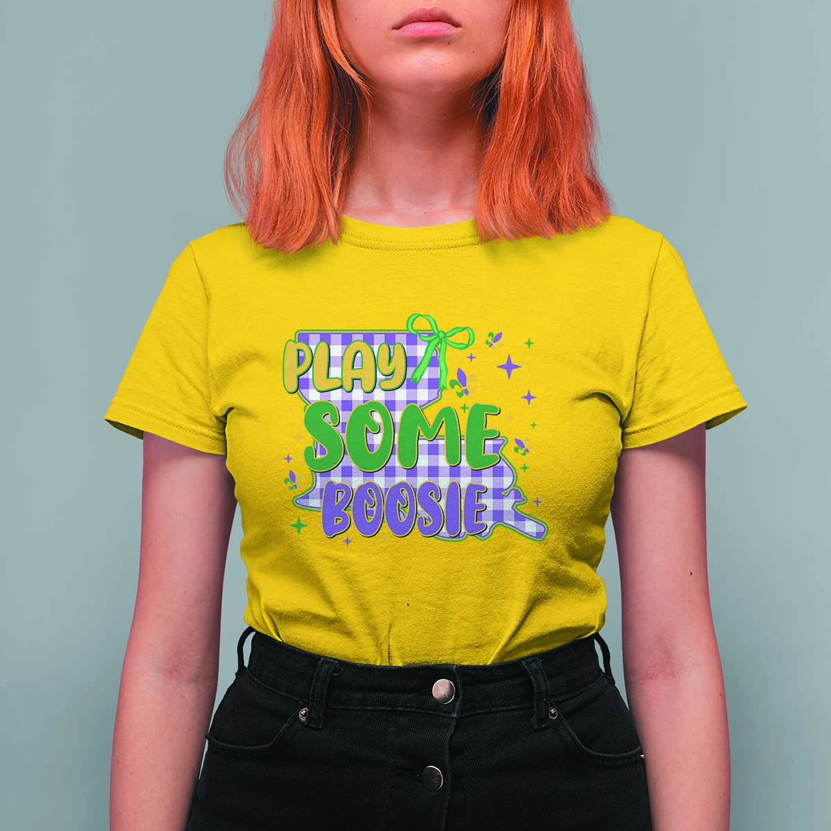 Play Some Boosie Mardi Gras T Shirt For Women Funny Fat Tuesday Coquette Louisiana Carnival