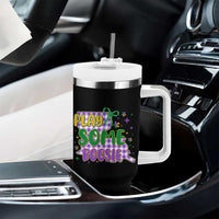 Play Some Boosie Mardi Gras Tumbler With Handle Funny Fat Tuesday Coquette Louisiana Carnival