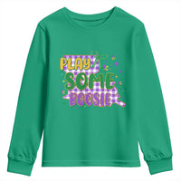 Play Some Boosie Mardi Gras Youth Sweatshirt Funny Fat Tuesday Coquette Louisiana Carnival