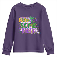 Play Some Boosie Mardi Gras Youth Sweatshirt Funny Fat Tuesday Coquette Louisiana Carnival
