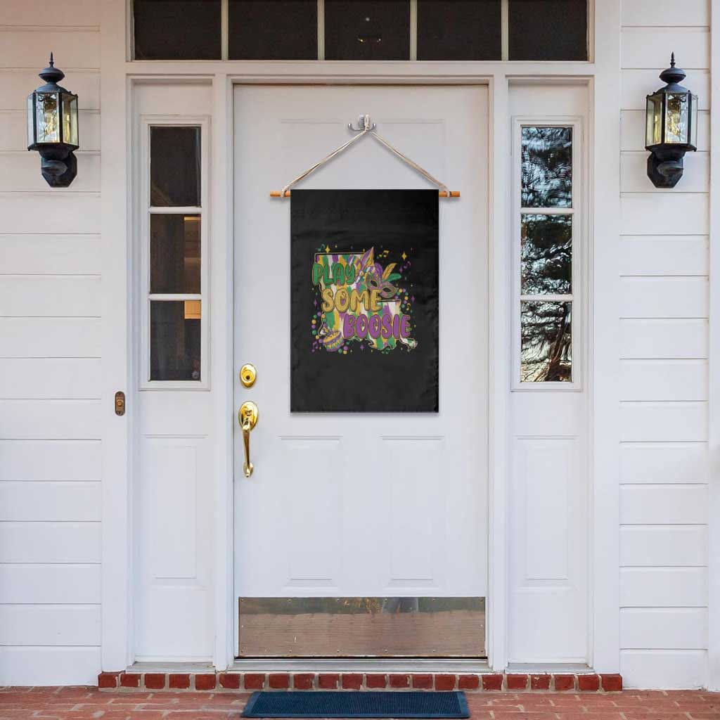Play Some Boosie Mardi Gras Garden Flag Funny Louisiana New Orleans Carnival