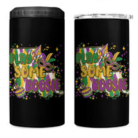 Play Some Boosie Mardi Gras 4 in 1 Can Cooler Tumbler Funny Louisiana New Orleans Carnival