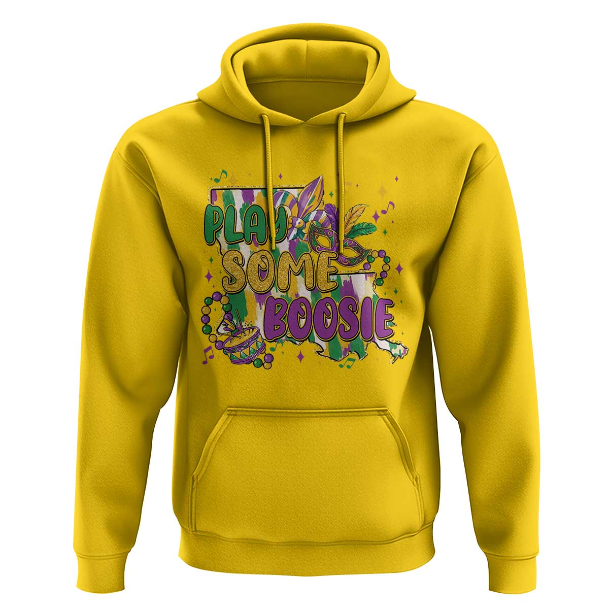 Play Some Boosie Mardi Gras Hoodie Funny Louisiana New Orleans Carnival