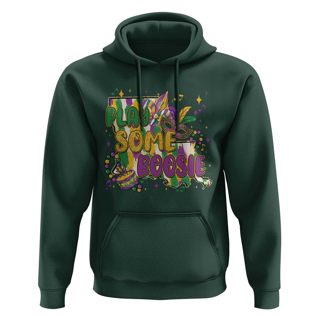 Play Some Boosie Mardi Gras Hoodie Funny Louisiana New Orleans Carnival