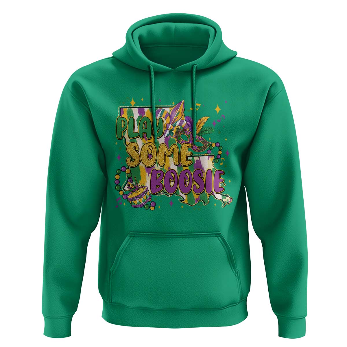 Play Some Boosie Mardi Gras Hoodie Funny Louisiana New Orleans Carnival