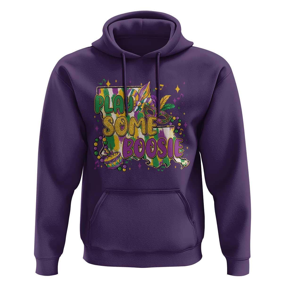 Play Some Boosie Mardi Gras Hoodie Funny Louisiana New Orleans Carnival
