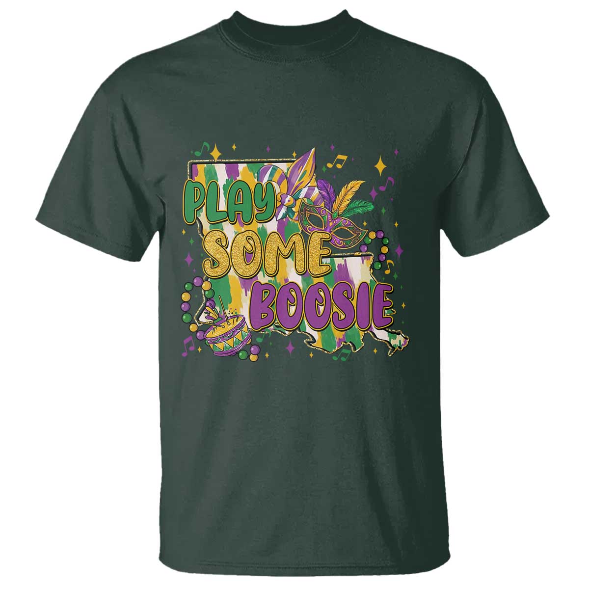 Play Some Boosie Mardi Gras T Shirt Funny Louisiana New Orleans Carnival