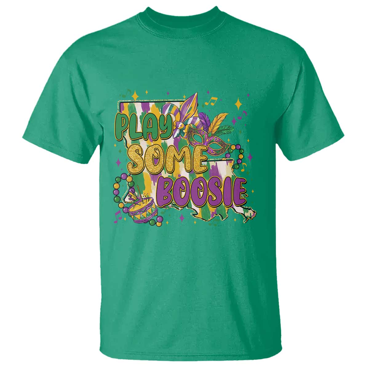 Play Some Boosie Mardi Gras T Shirt Funny Louisiana New Orleans Carnival