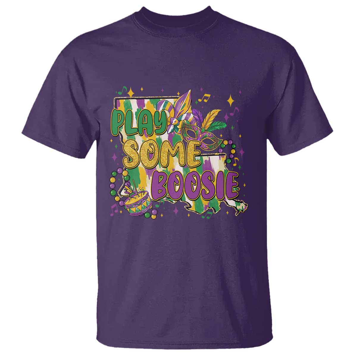 Play Some Boosie Mardi Gras T Shirt Funny Louisiana New Orleans Carnival