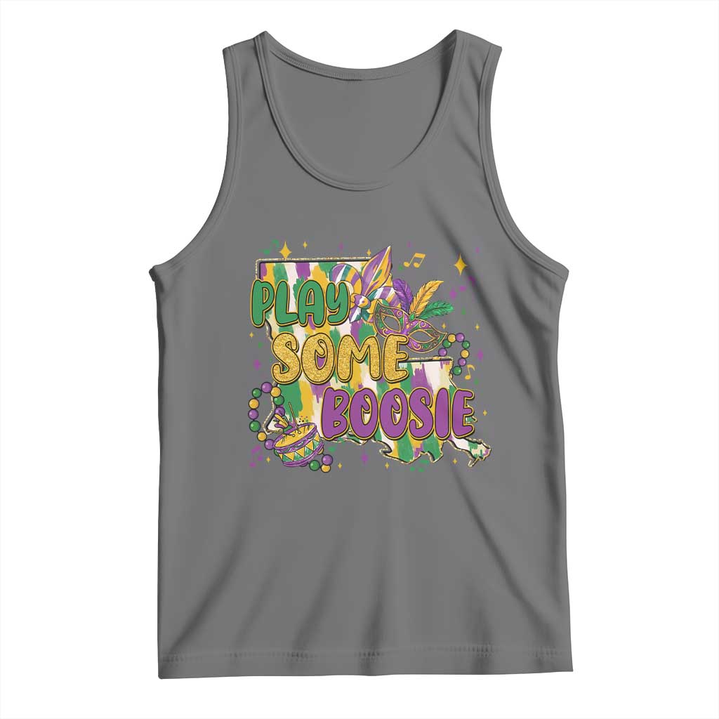 Play Some Boosie Mardi Gras Tank Top Funny Louisiana New Orleans Carnival